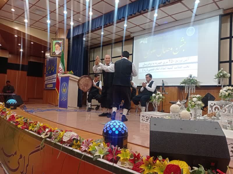 مراسم آئینی « چکه سماع» در آئین ازدواج 250 زوج گلستانی