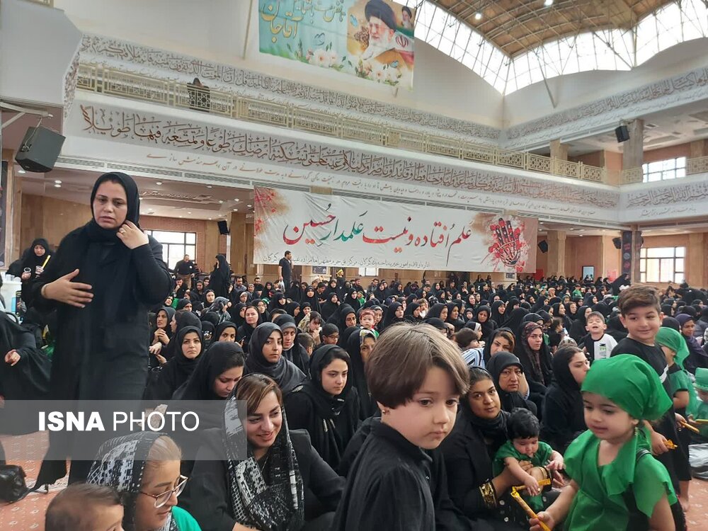 لبیک شیرخوارگان حسینی گلستان به حضرت علی اصغر (ع)