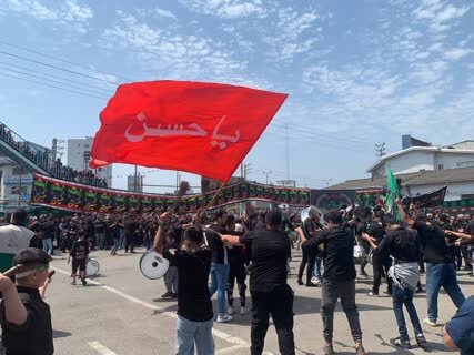 اجتماع بزرگ عزاداران حسینی در "امام زاده قاسم" محمودآباد +تصویر