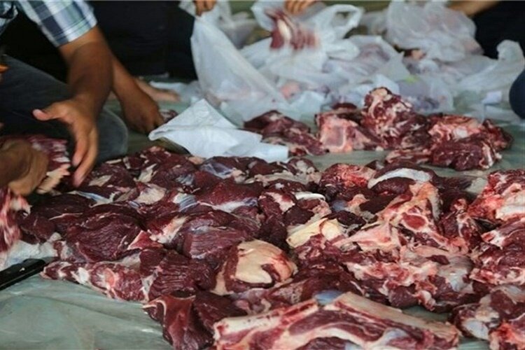 توزیع 7 تن گوشت و شکر بین هیئت‌ها و مساجد شهرستان تالش