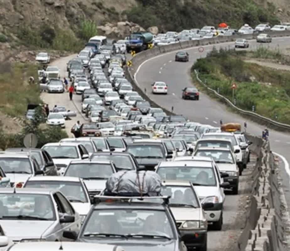 ترافیک سنگین در محورهای مواصلاتی مازندران
