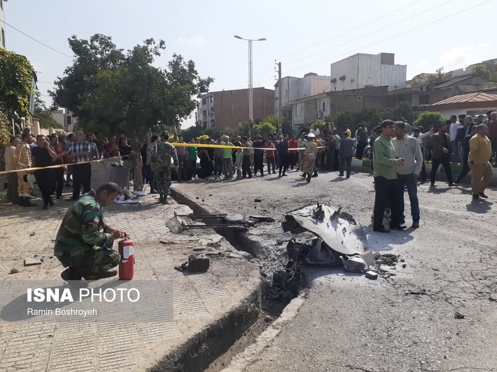 سقوط پهپاد در گرگان تأیید شد/ 2 شهروند مجروح شدند