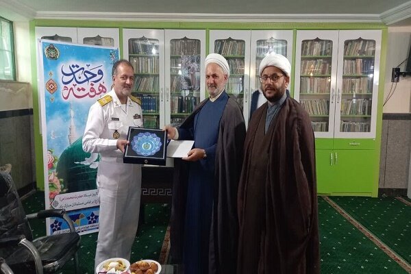 دیدار فرمانده ناوگان شمال نیروی دریایی ارتش با امام جمعه اهل تسنن تالش