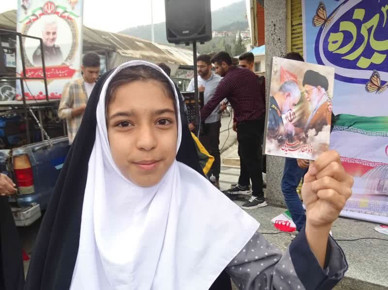 راهپیمایی 13 آبان در  سوادکوه مازندران