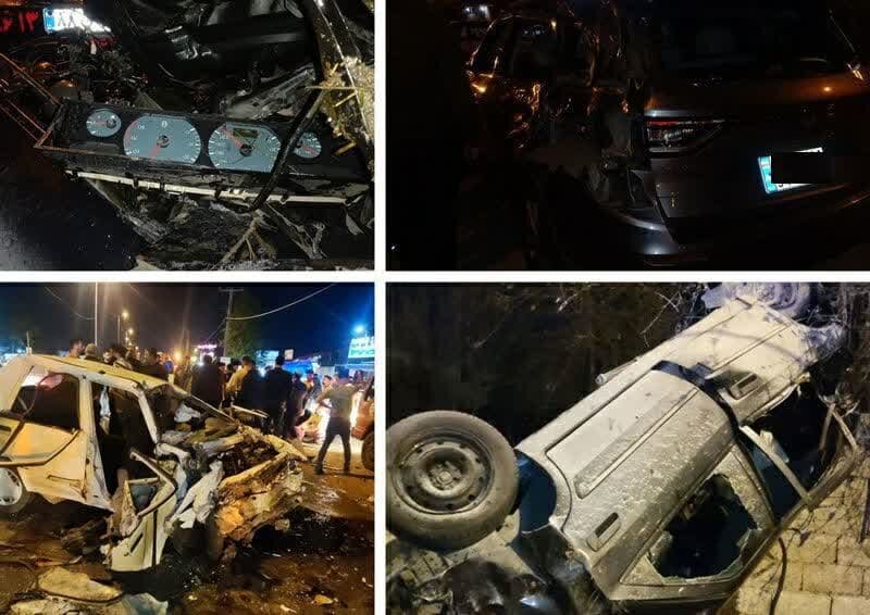 تصادف در جاده فومن با 4 کشته و یک مصدوم