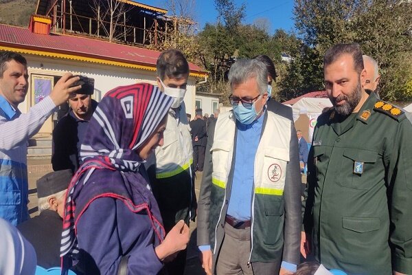 برپایی بیمارستان صحرایی در منطقه کم‌برخوردار کیشون‌بن تالش