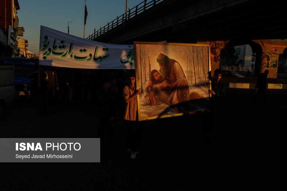 دسته عزاداری به مناسب سالگرد میرزا کوچک خان جنگلی
