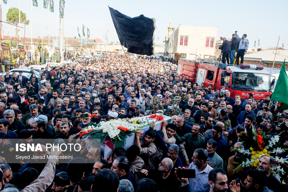 تشییع پیکر شهید مدافع حرم "محمد رضا یعقوبی" در رشت