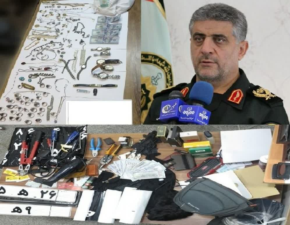 کشف سرقت 40 میلیارد ریالی از سارقان غیر بومی در رشت