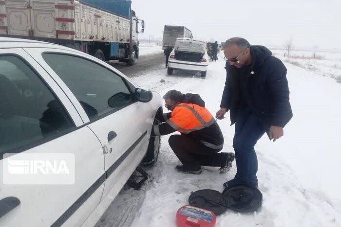رانندگان در محور چالوس بدون زنجیر چرخ تردد نکنند