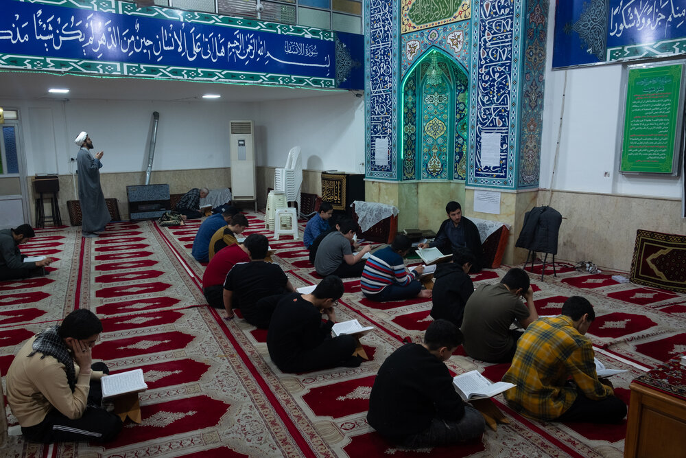 مراسم معنوی اعتکاف در رشت