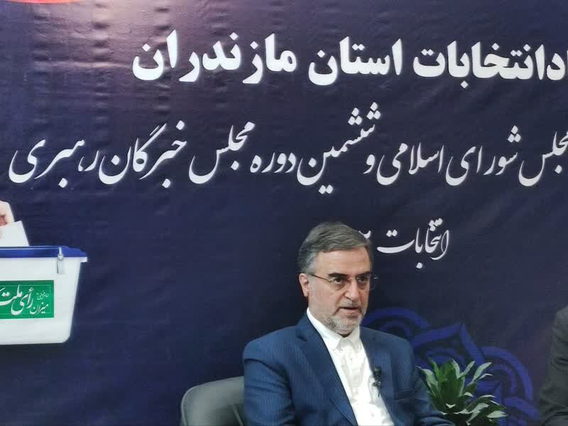 استاندار مازندران: حضور غرورآفرین مردم استان در انتخابات 11 اسفند