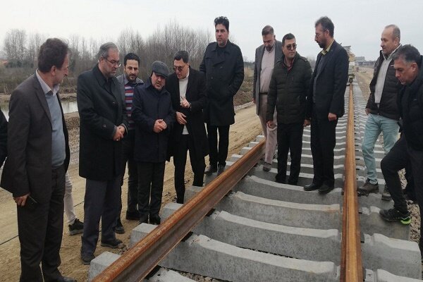 پیشرفت 97 درصدی راه آهن رشت - کاسپین