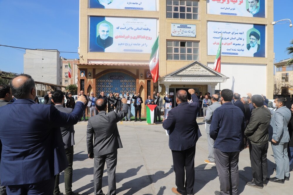 جامعه فرهنگیان گلستان جنایات رژیم صهیونیستی را محکوم کردند