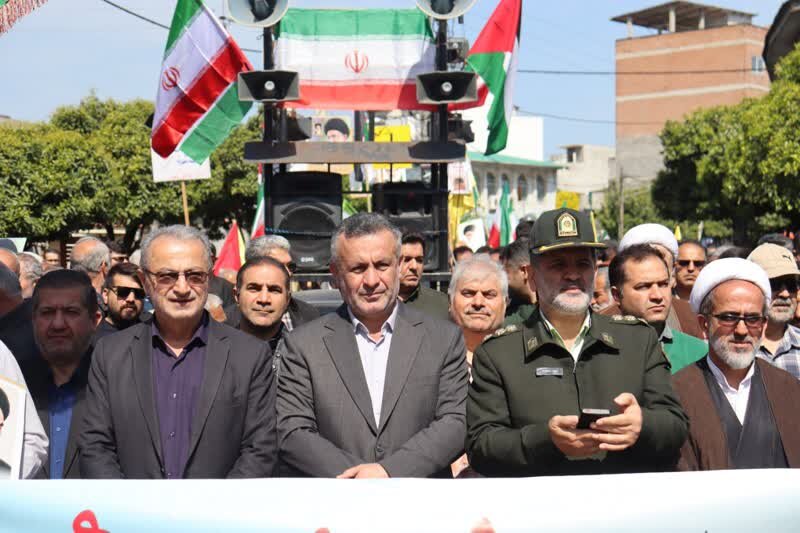 حضور مردم محمودآباد در راهپیمایی روز قدس