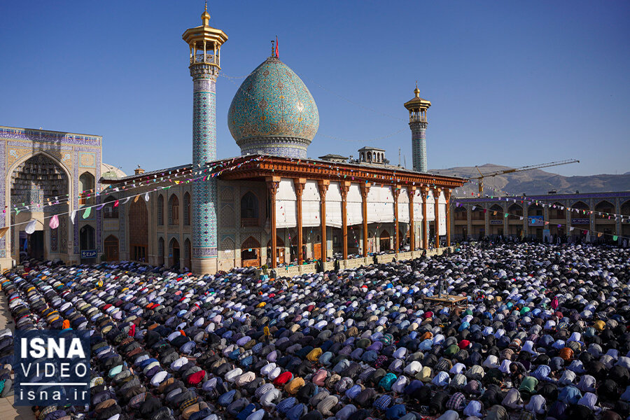 ویدیو/ شکوه نماز عید فطر به روایت ایران