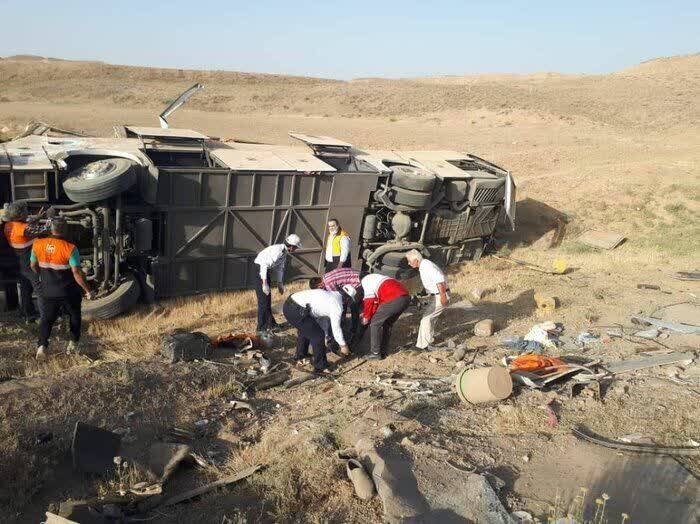واژگونی مینی‌بوس در محور سوادکوه 10 مصدوم برجا گذاشت