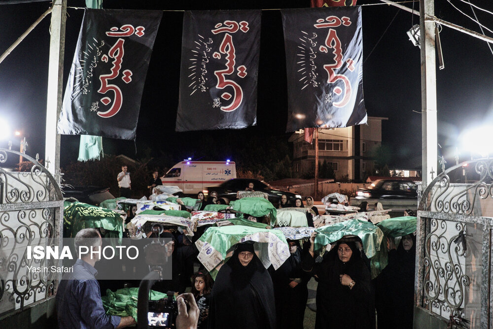 آیین عاشورایی مجمع بران ضیابر - استان گیلان