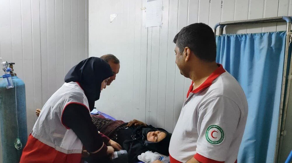 خدمت‌رسانی به 2800 زائر حسینی در درمانگاه هلال‌احمر گلستان در مسجد سهله