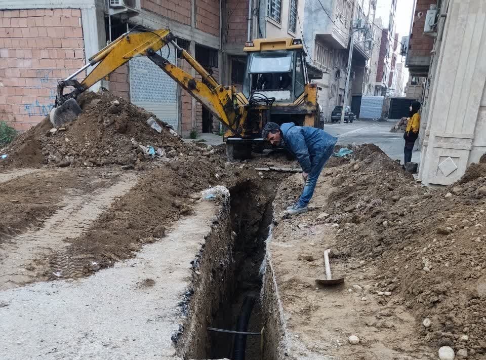 اتمام عملیات اجرایی 3 کیلومتر از طرح فاضلاب نوشهر