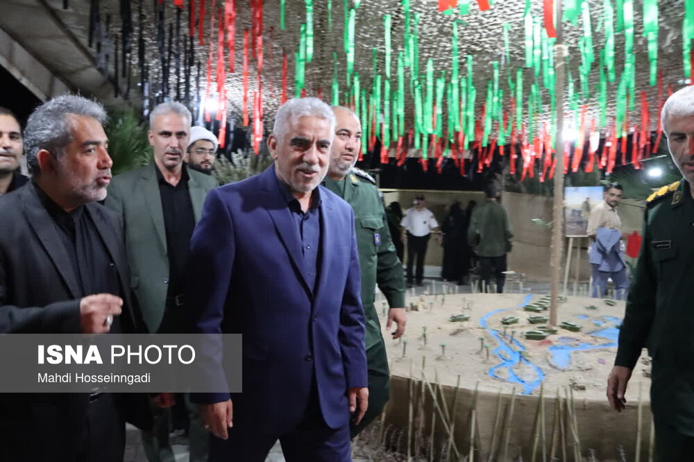 بازدید مسئولان ارشد گیلان از روند اجرای‌ نمایش و رزمایش کربلای 5 در آستارا