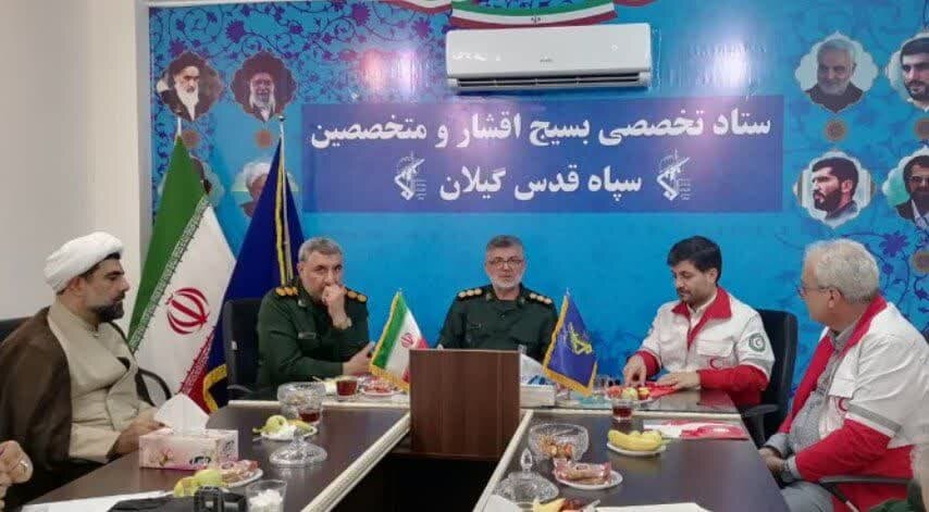 آمادگی سپاه قدس و هلال احمر گیلان برای ارسال کمک‌های بشردوستانه