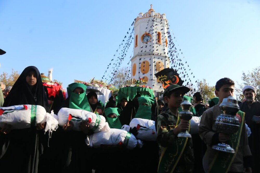 پیکر پاک 7 شهید گمنام در مازندران تشییع شد