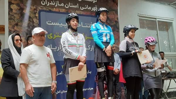 برترین‌های مسابقات دوچرخه‌سواری کراس‌کانتری بانوان مازندران در آمل مشخص شد