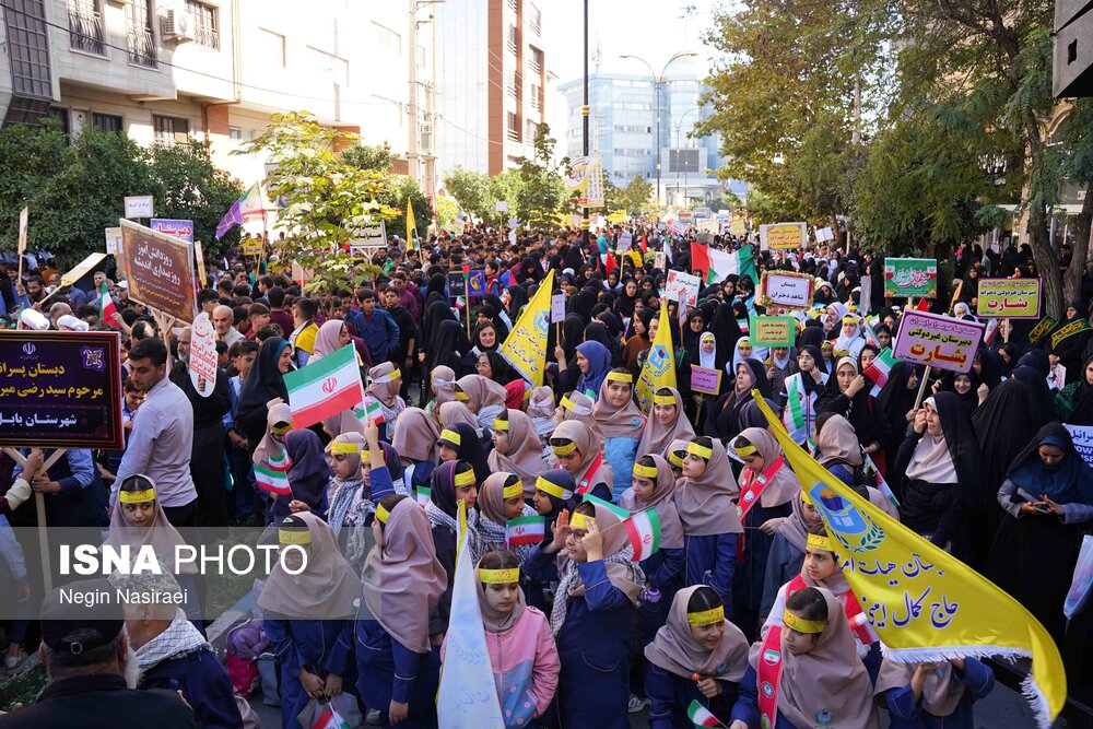 راهپیمایی گرامیداشت روز 13 آبان - بابل