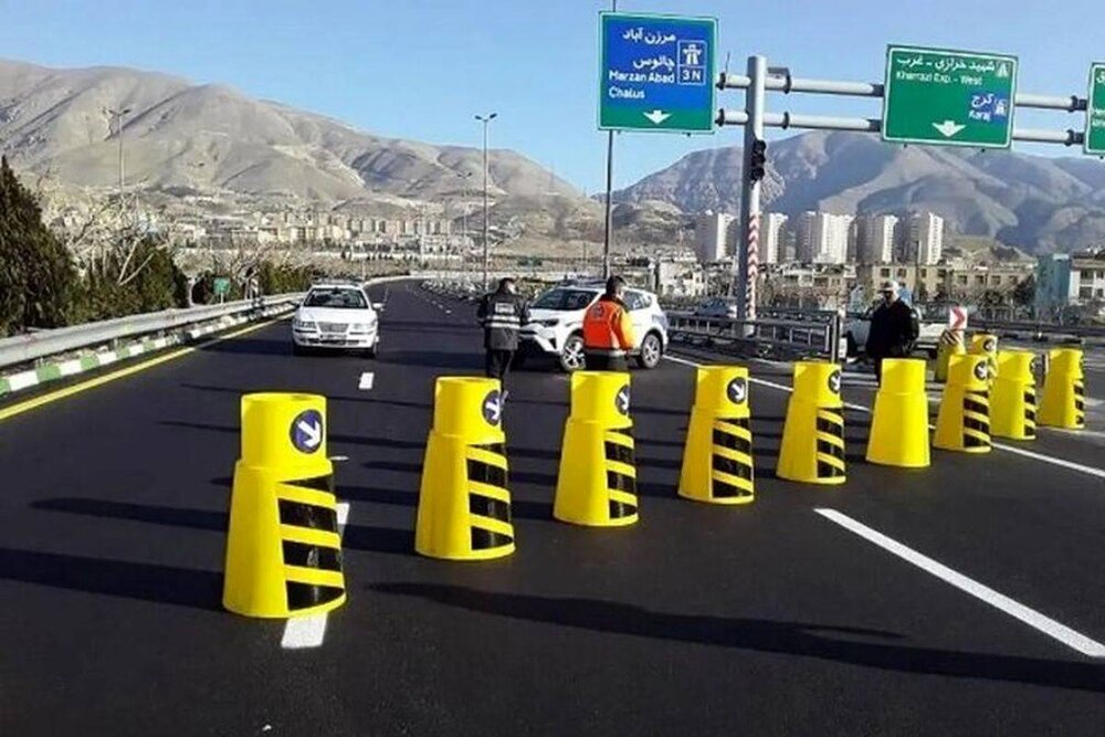 انسداد جاده‌های شمال برای اجرای عملیات عمرانی
