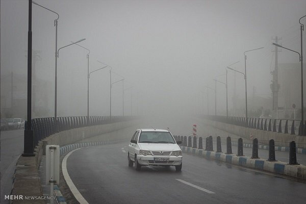 مه گرفتگی در ارتفاعات محور کندوان