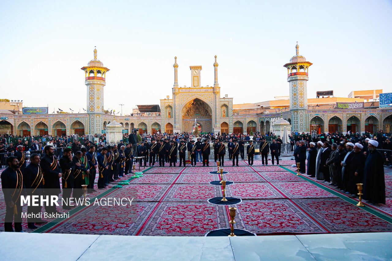 آئین خطبه خوانی خادمان حضرت معصومه (س) در آمل