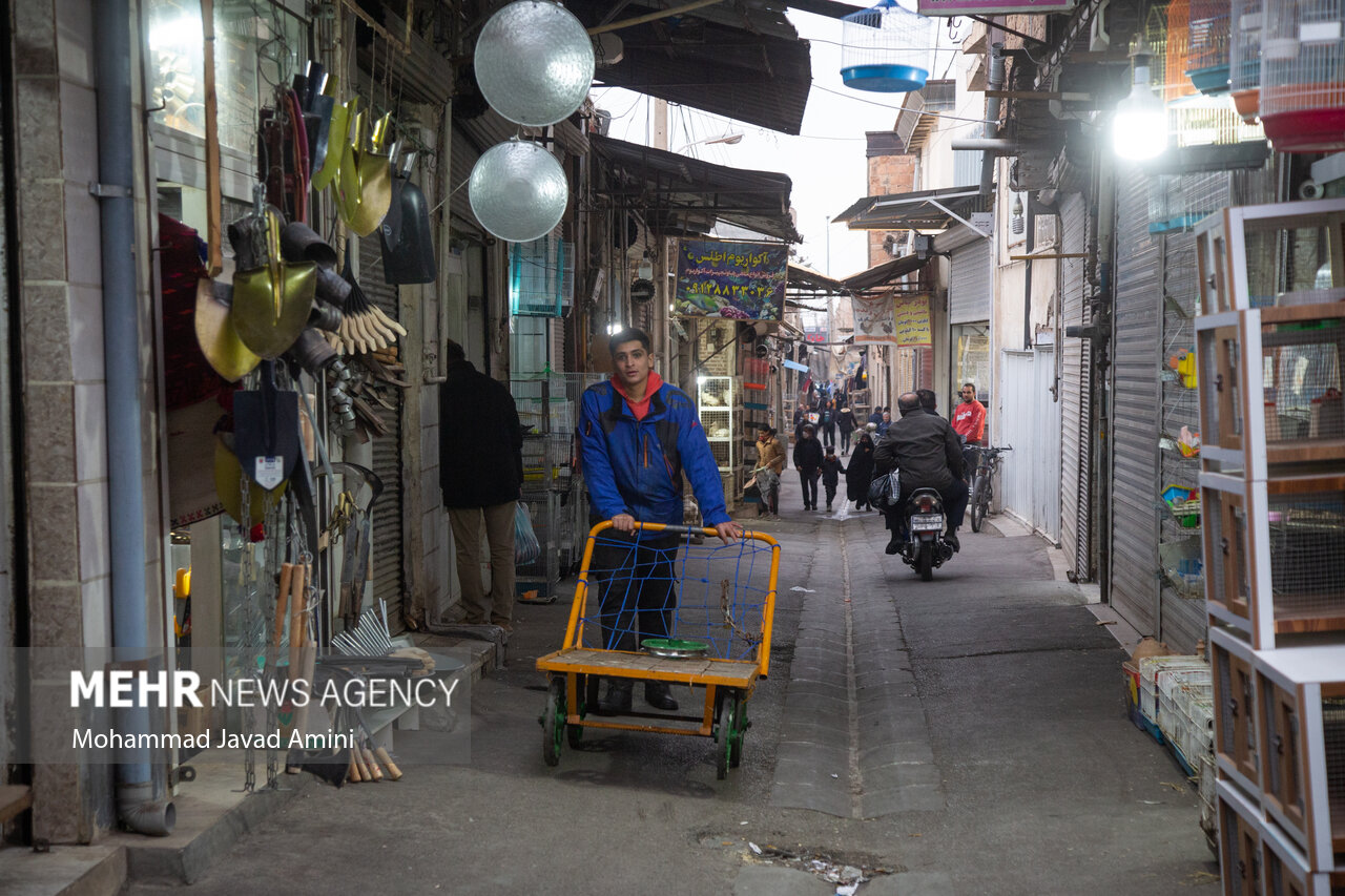 وضعیت بازار گرگان در روز پنجشنبه 26 آبان