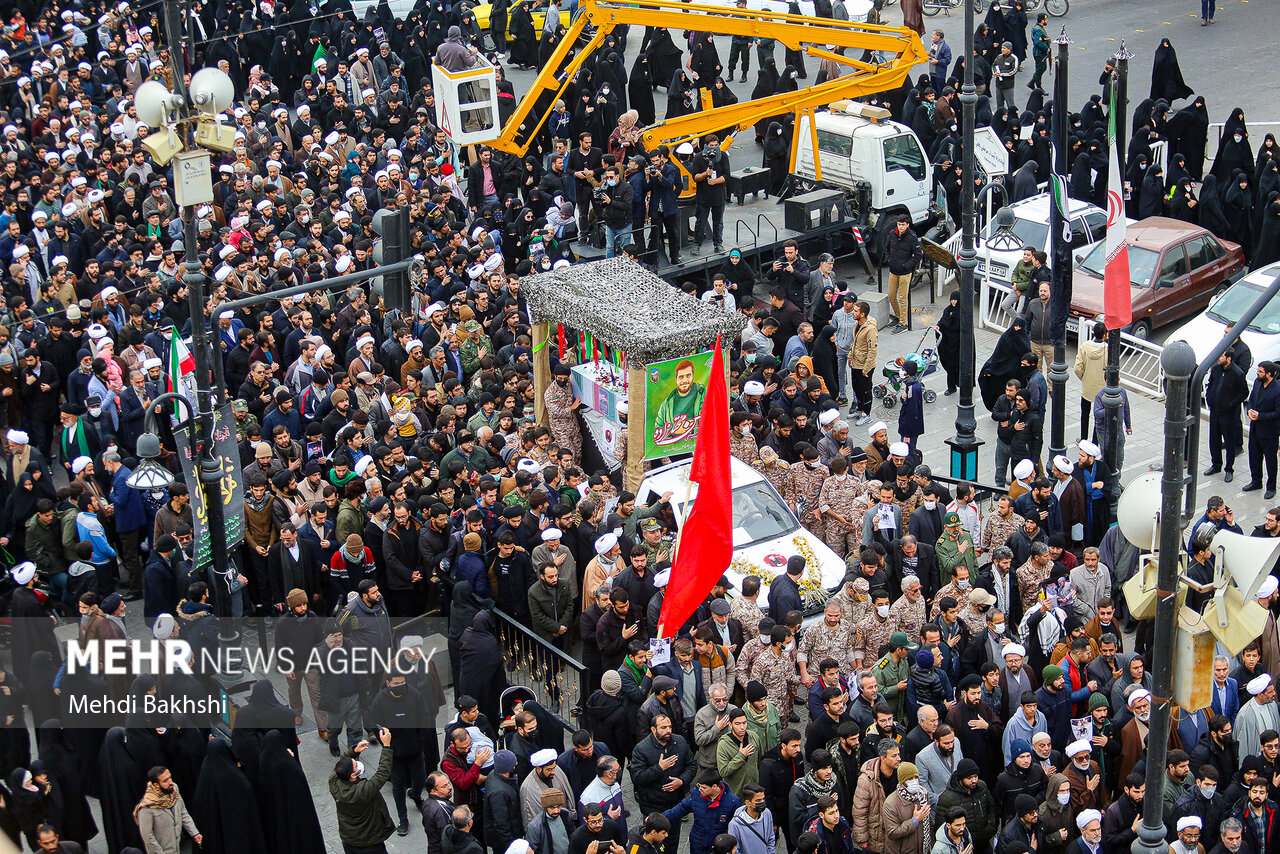 پیکرهای مطهر 14 شهید گمنام در مازندران تشییع می شود