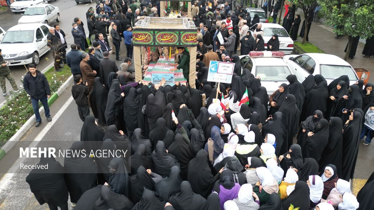استقبال از پیکر مطهر 7 «شهید گمنام» در فریدونکنار