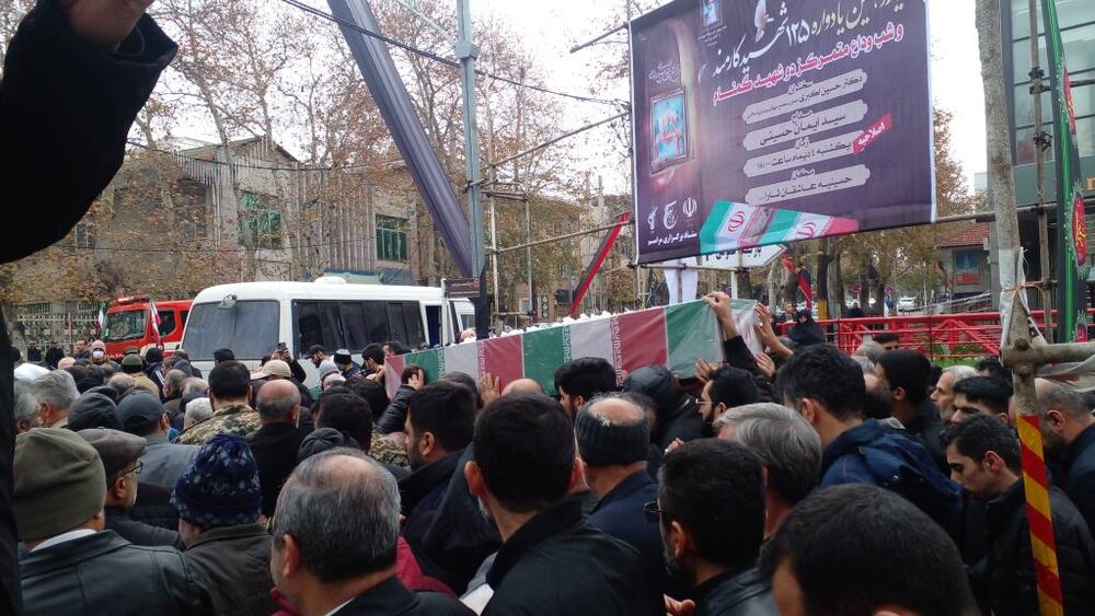 مراسم تشییع پیکر شهید گمنام در گرگان آغاز شد