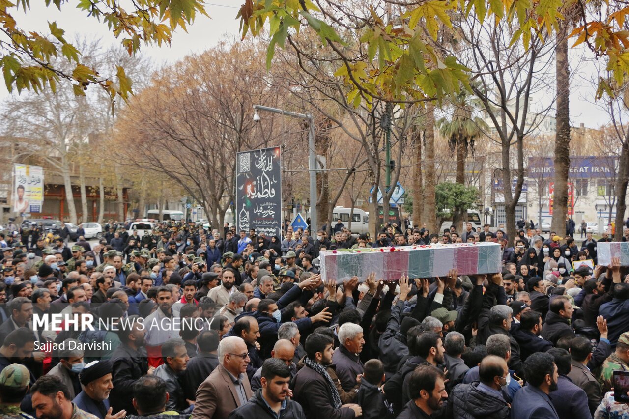 تشییع پیکر مطهر شهید گمنام در گرگان