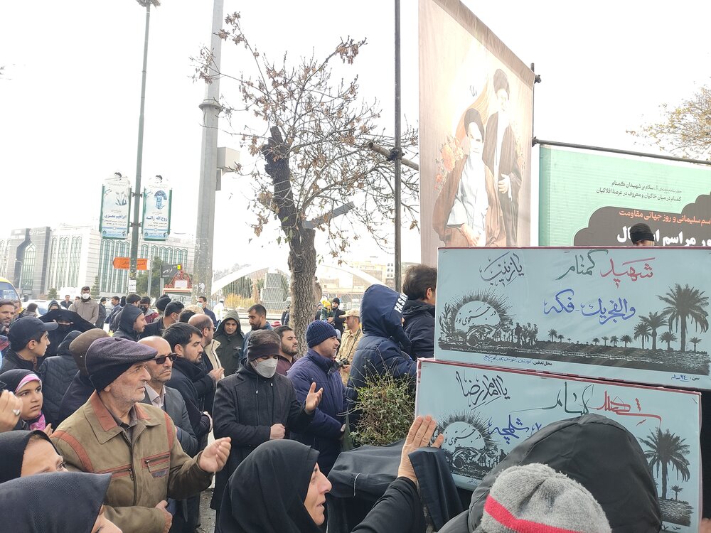 تشییع پیکرهای مطهر 14 شهید گمنام در مازندران