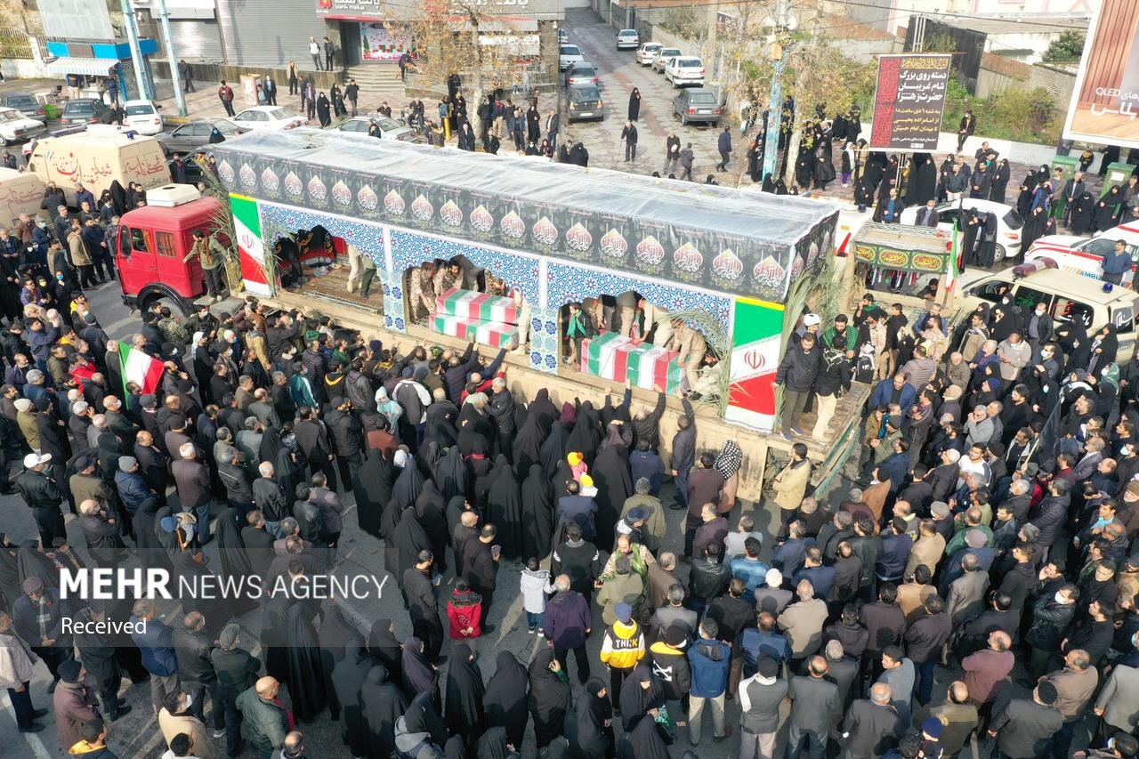 تقدیر مسئولان از حماسه مردم مازندران در بدرقه باشکوه شهدای گمنام