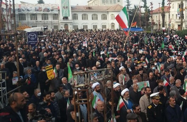 اجتماع بزرگ مردم دیار میرزا کوچک جنگلی در سالروز حماسه 8 دی