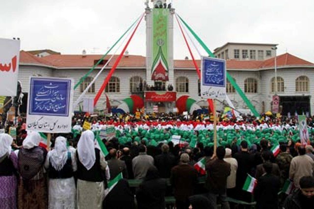 مسیرهای راهپیمایی 22 بهمن در رشت اعلام شد