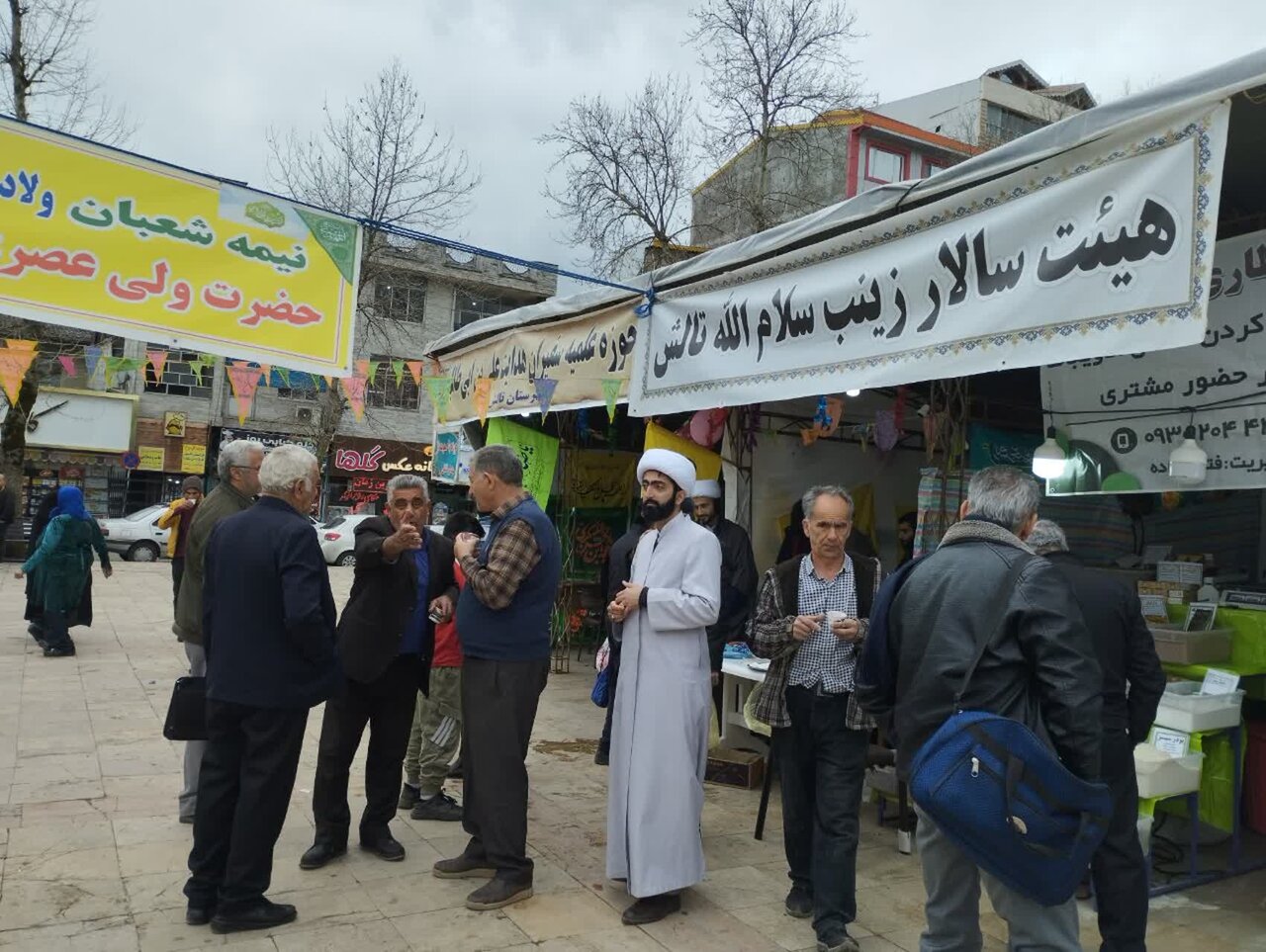 برپایی ایستگاه صلواتی به مناسبت میلاد امام زمان (عج) در تالش