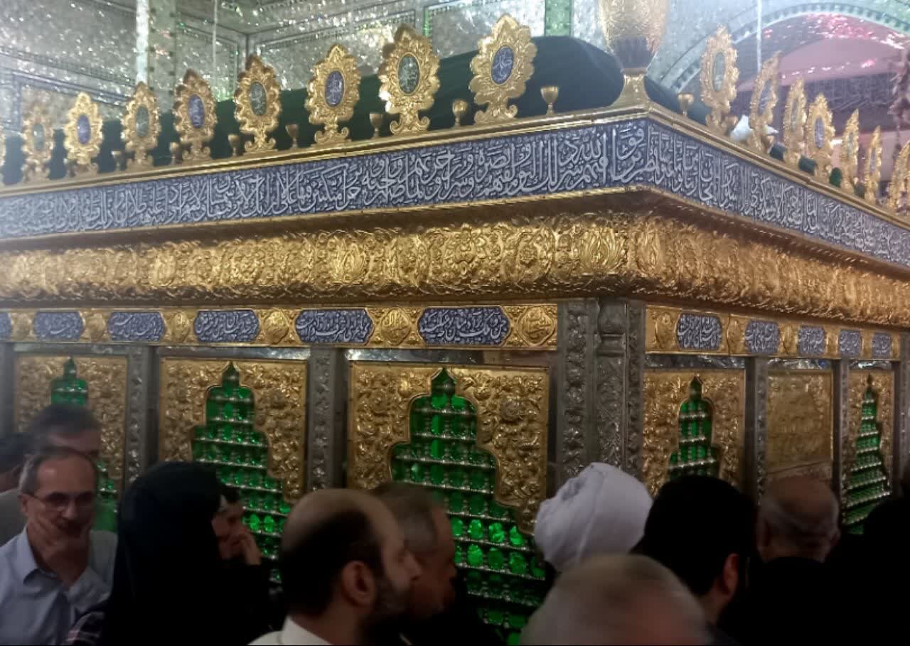 مراسم بهره برداری از شبستان امام رضا(ع) در خواهر امام رشت