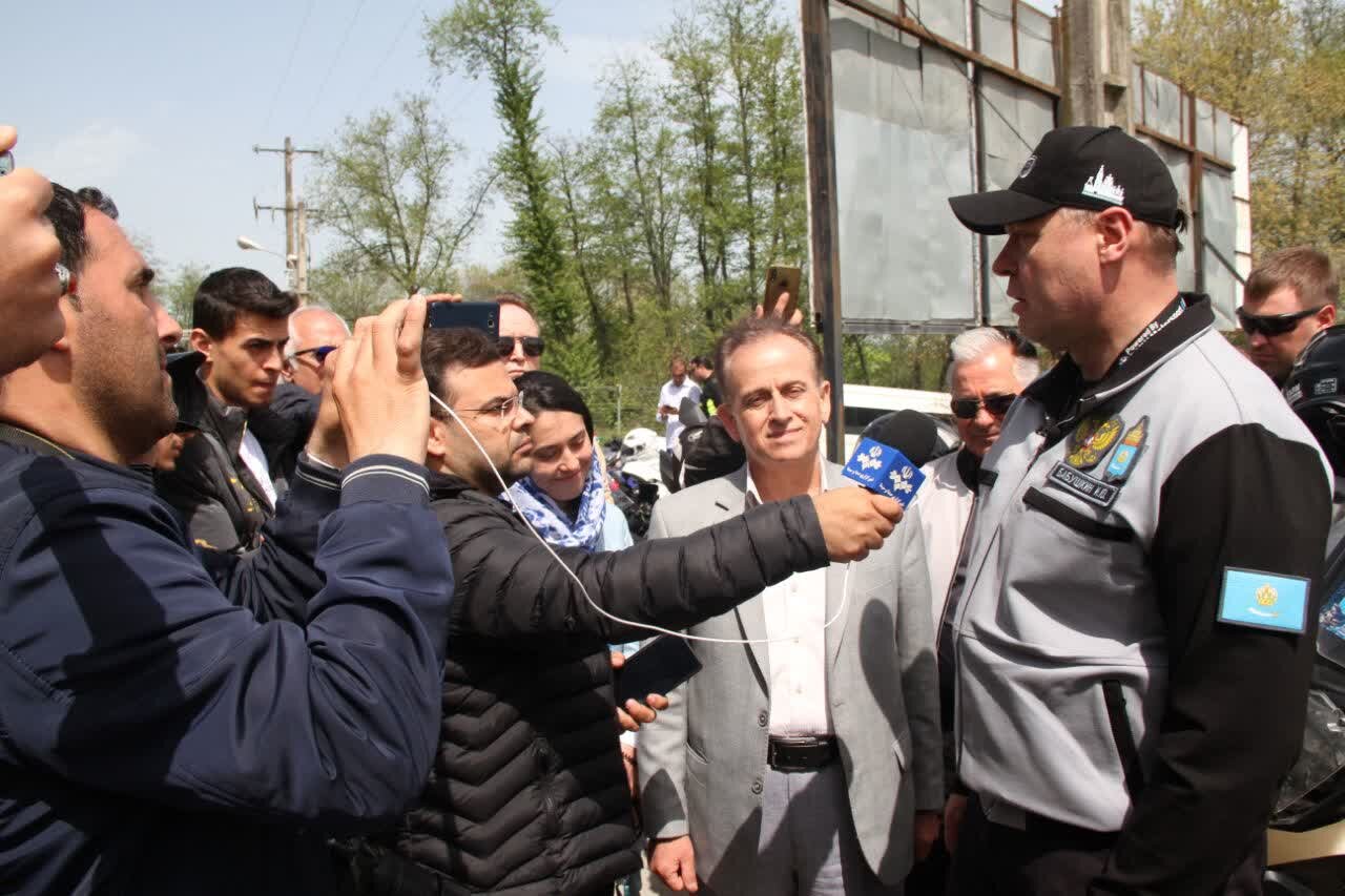 موتور سواران پیام آور صلح و دوستی روسیه، ایران را ترک کردند