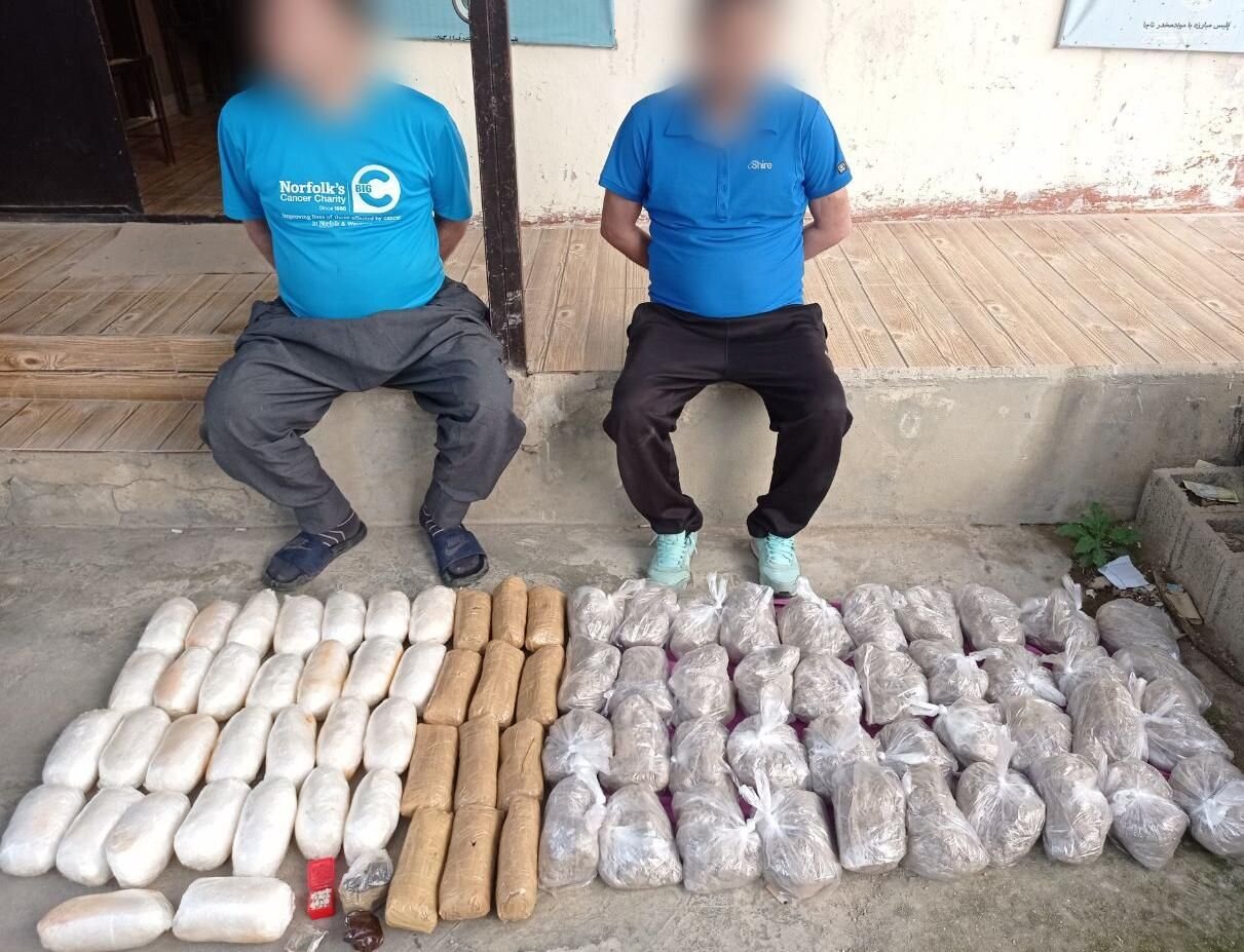 کشف 67 کیلوگرم انواع مواد مخدر در فومن