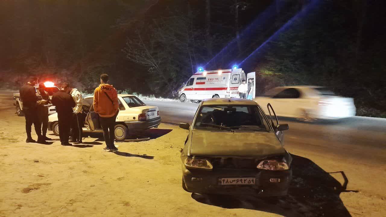 برخورد پراید با بلوار در کردکوی 6 نفر  مصدوم بر جا داشت