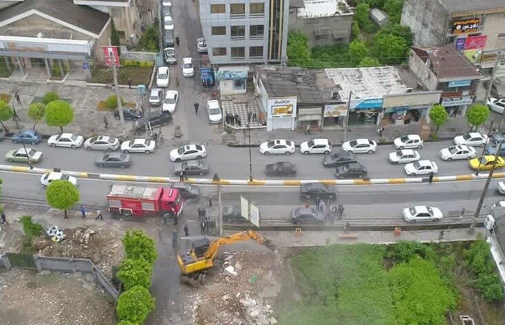 تعریض بلوار 17 شهریور چالوس با تملک واحدهای تجاری