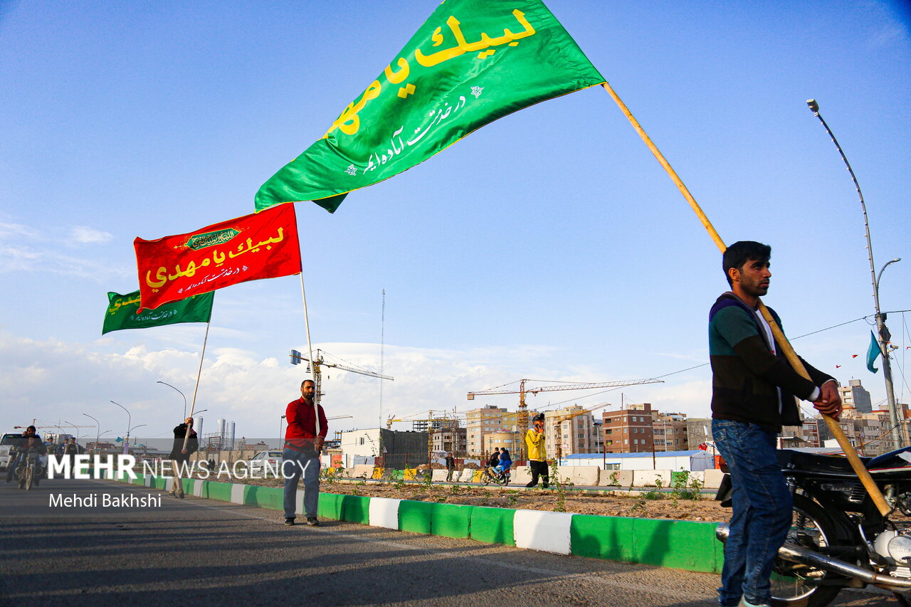 حضور کاروان پیاده زائران عراقی در بابل