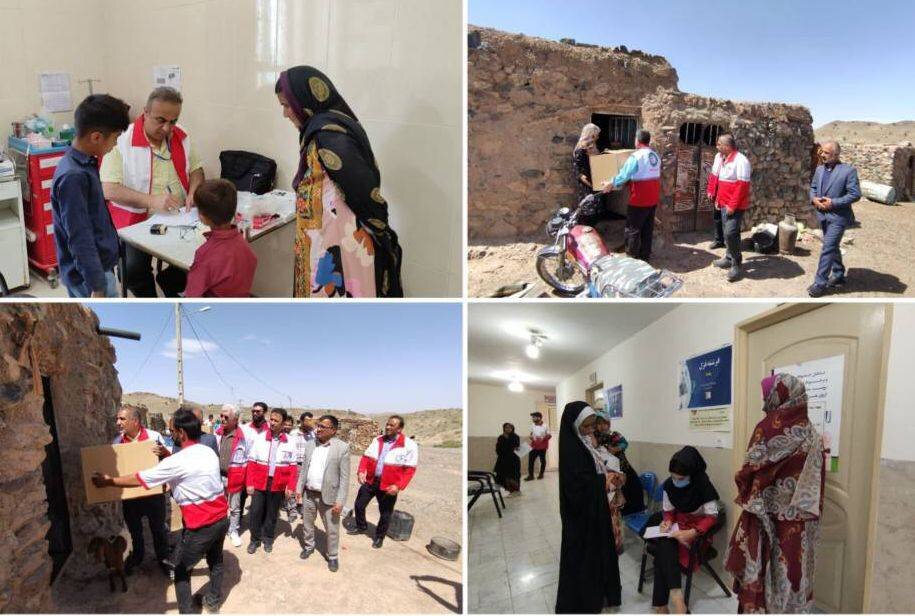 خدمات درمانی کاروان نذر آب گلستان به 1000 نفر از اهالی نهبندان