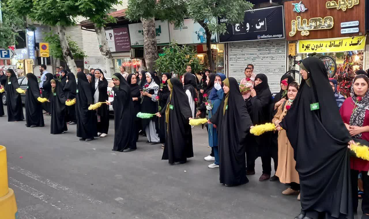 استقبال زائرین خواهر امام رضا (س)  در رشت از خادمین حرم رضوی